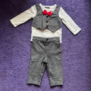Cat & Jack boys bowtie dress up outfit - 6-9 Months